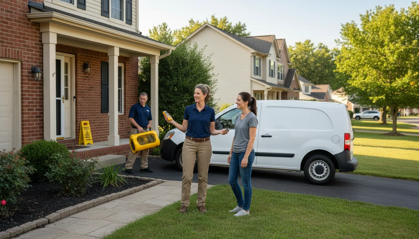 Water restoration image for Dehumidification And Cleanup Services in Patterson, MO